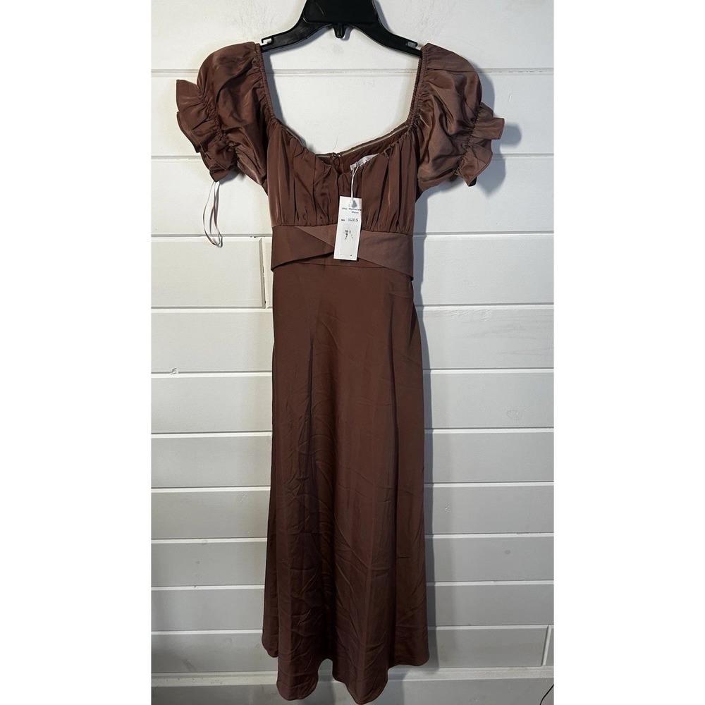 Velvi Maldives MIDI Cocoa Wedding Special Occasion NWT Boutique